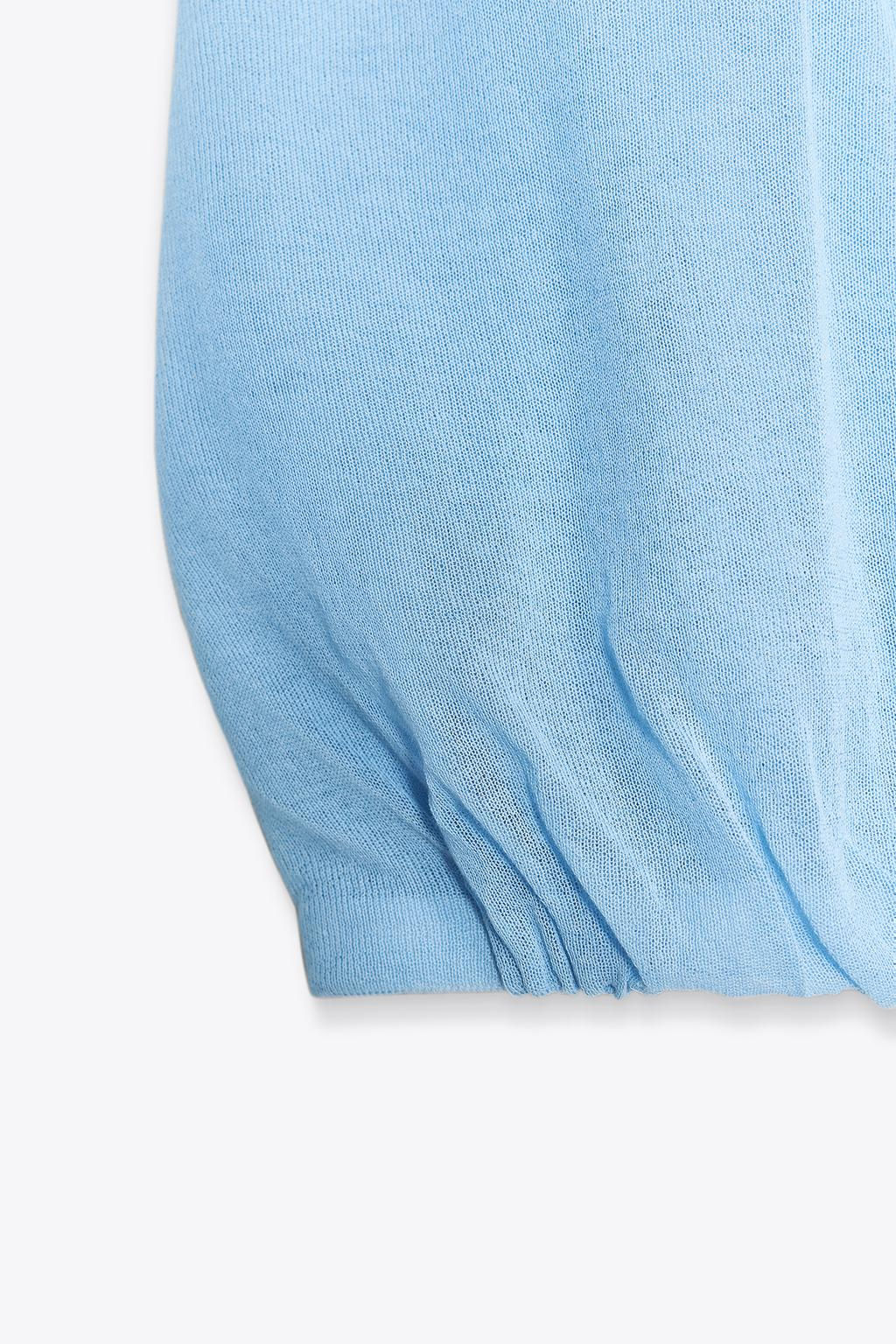 KNITTED POLO TOP - Zara фото 10