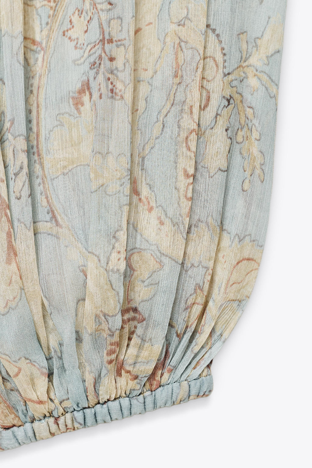 ZW COLLECTION FLORAL PUFF TROUSERS - Zara фото 9