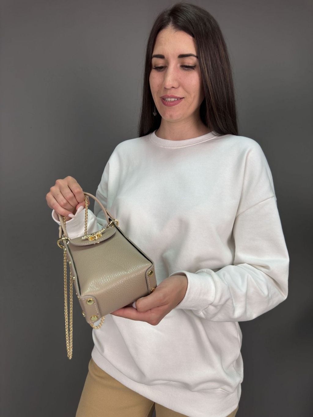 Сумка женская из телячьей кожи