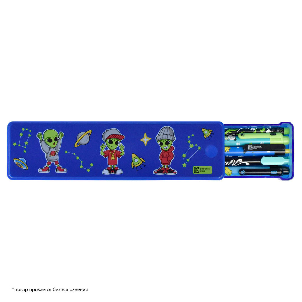 Пенал школьный Феникс+, арт.61976/ 50 ХИП-ХОП ПРИШЕЛЬЦЫ  фото 4