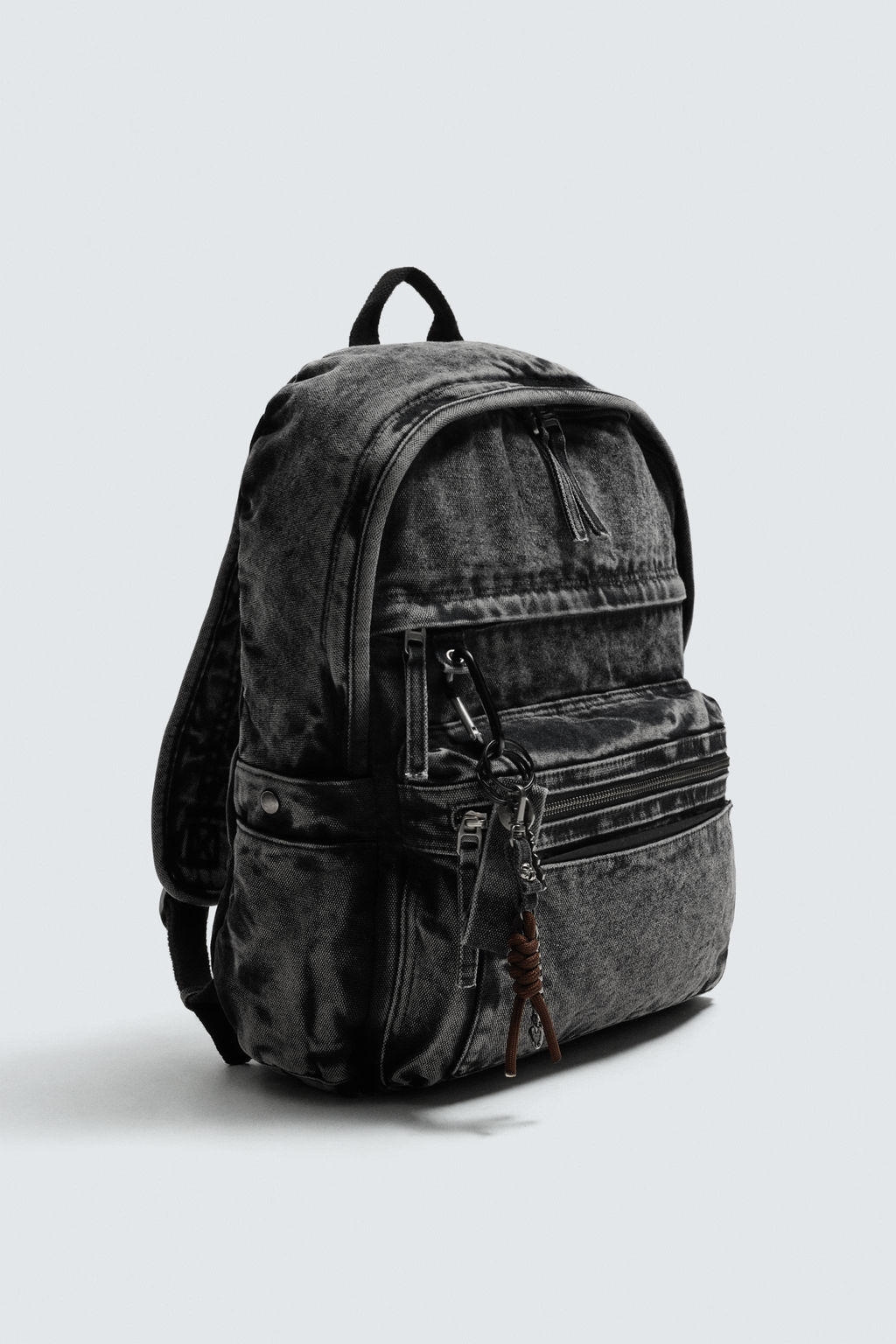 WASHED-EFFECT DENIM BACKPACK - Zara фото 2