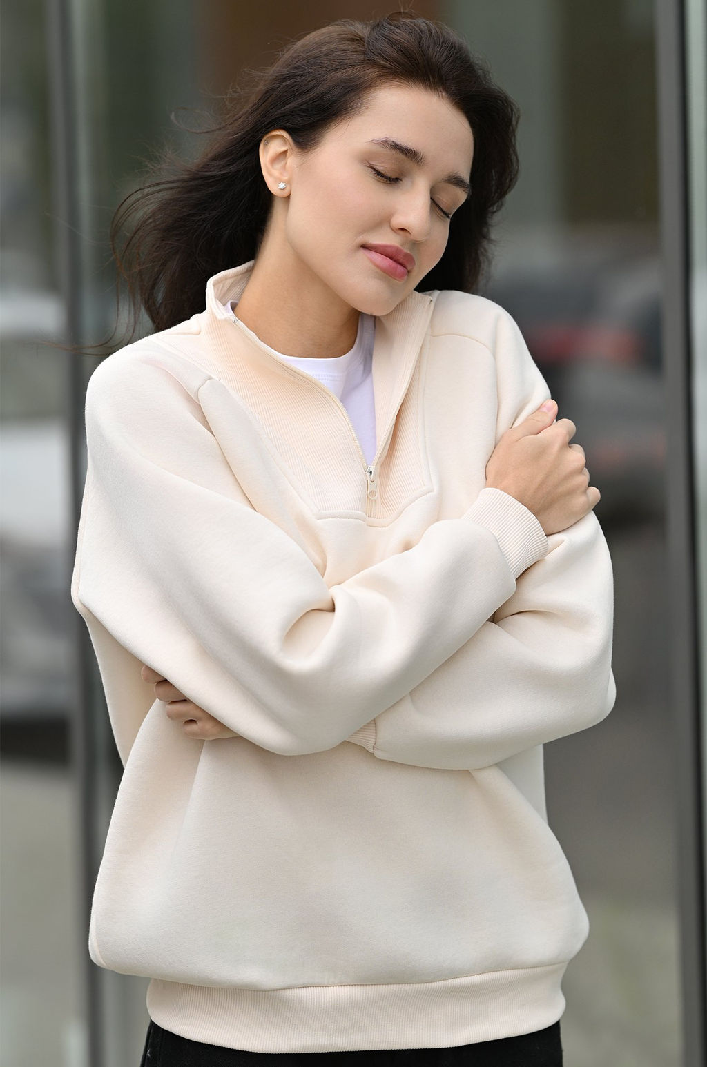 Женская толстовка из футера с начесом Happyfox