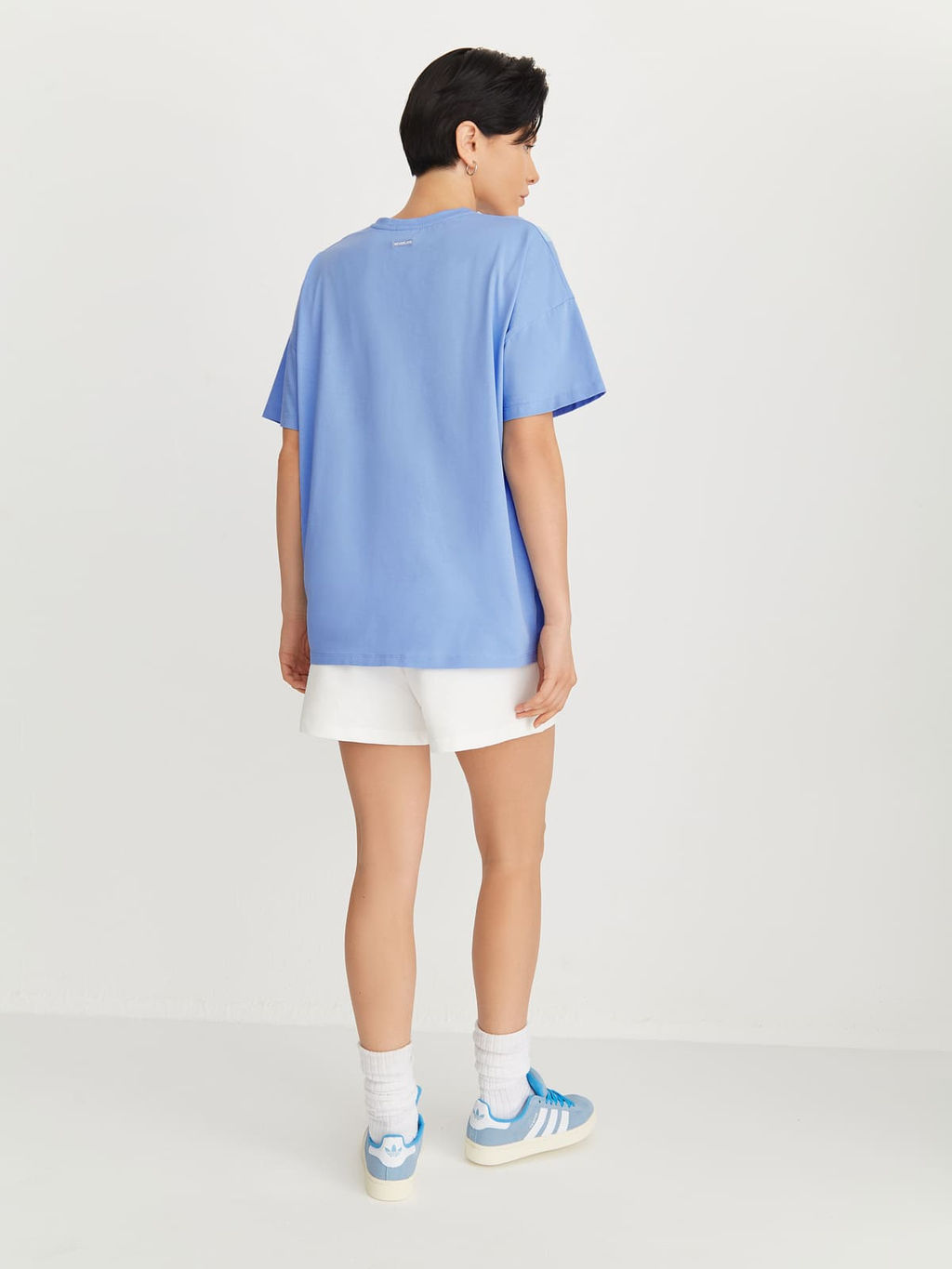 Базовая футболка свободного силуэта с брендингом AESTHETICS & SPORTS - NEVERLATE фото 5