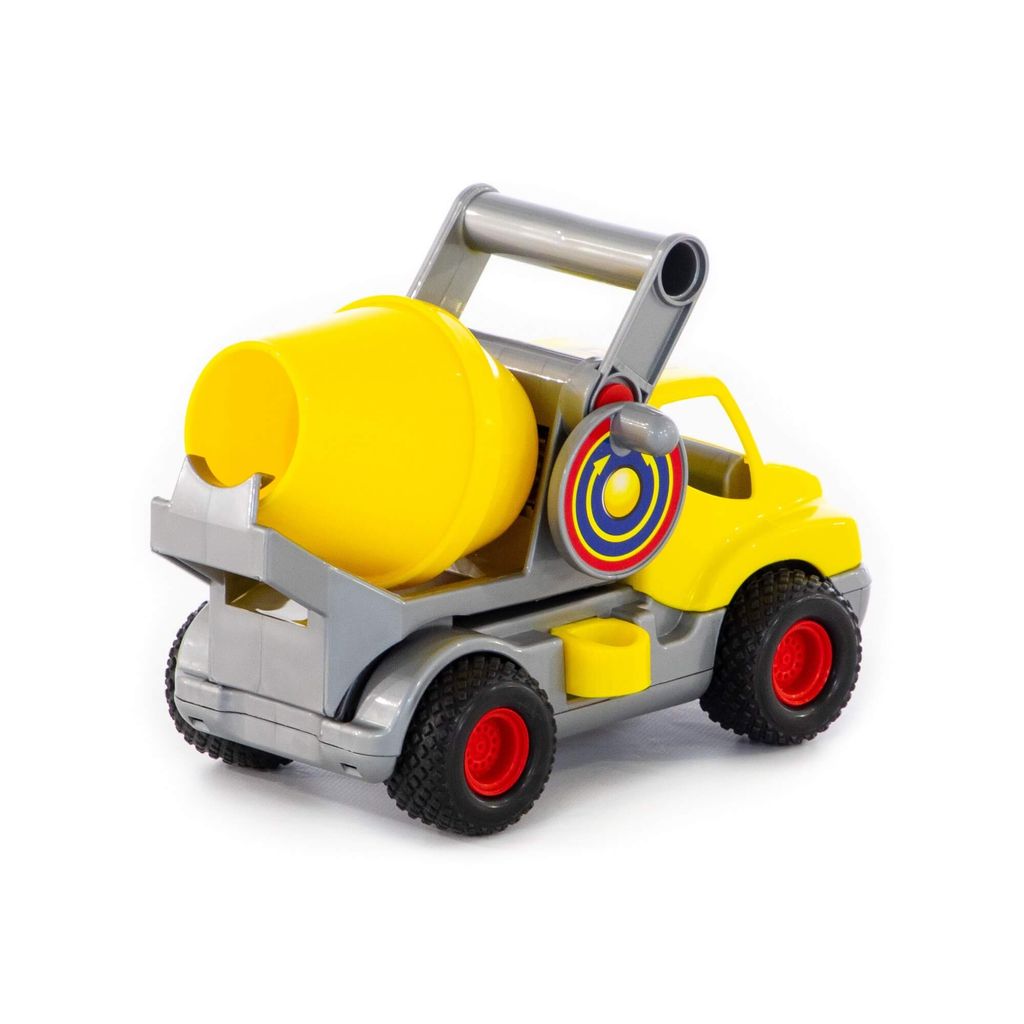 КонсТрак, автомобиль-бетоновоз (жёлтый) (в сеточке) - Полесье фото 8