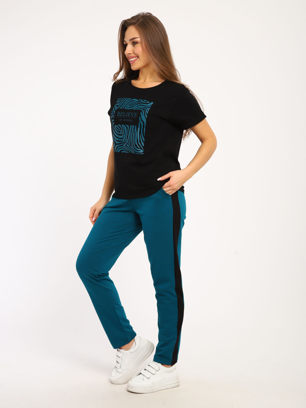 Костюм женский 5-342а (петроль)