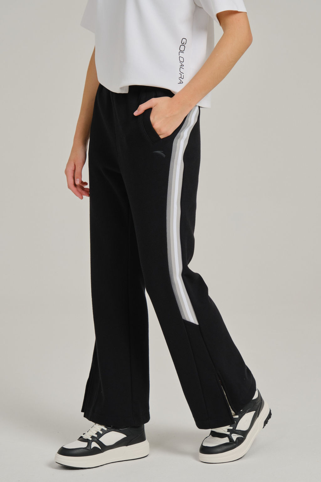 Брюки трикотажные утепленные Черный