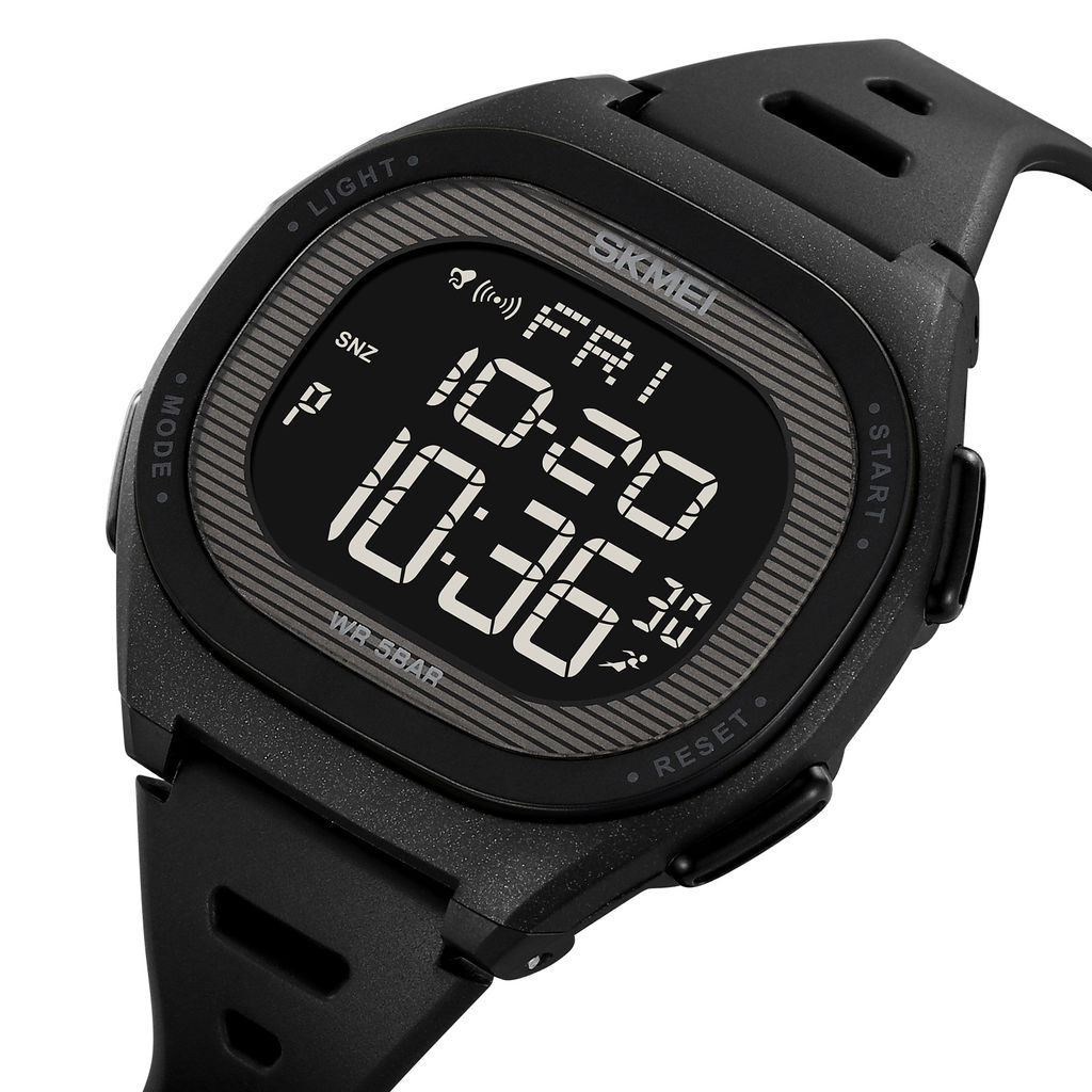 Часы наручные Skmei мужские электронные спортивные 2189black-black