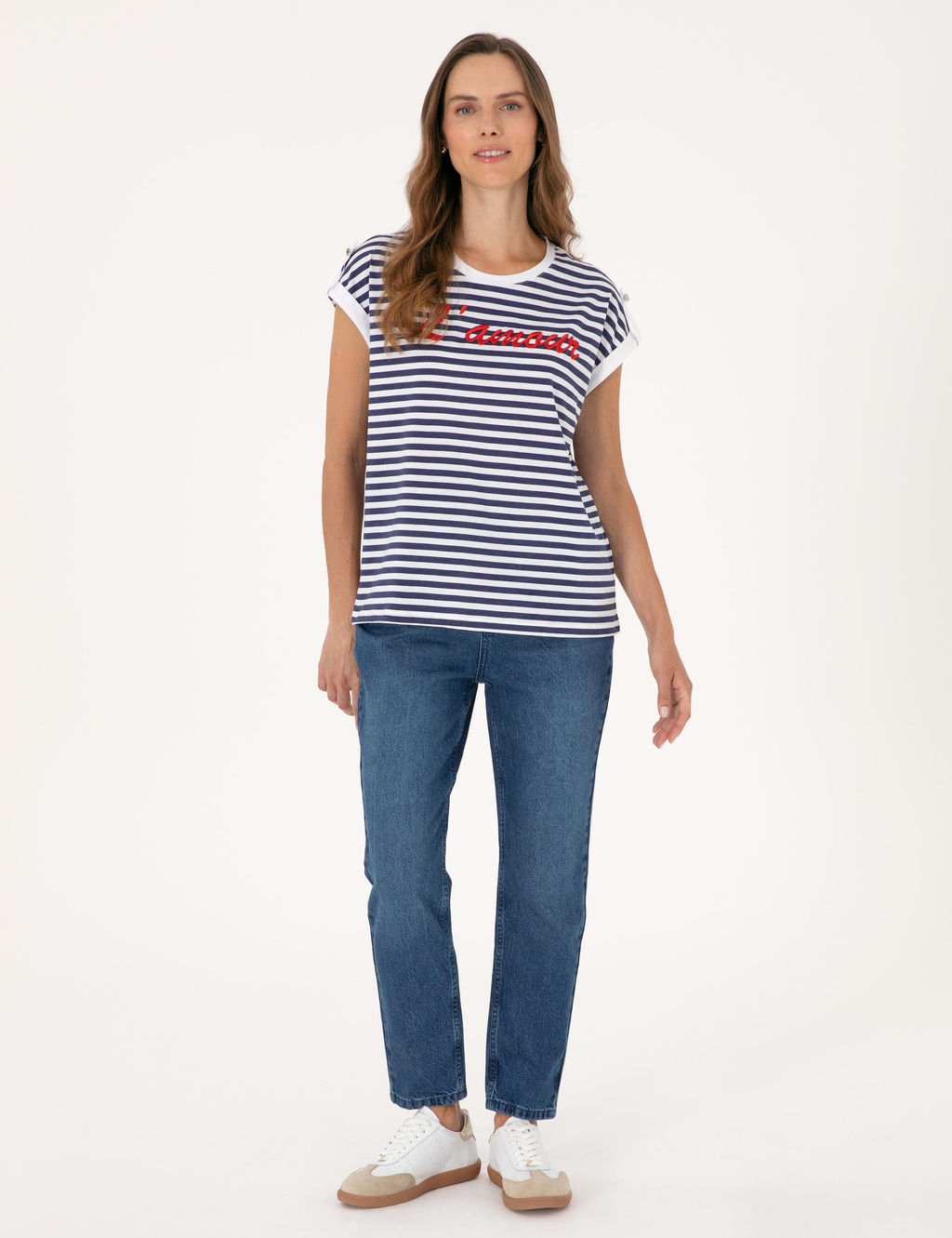 Beyaz Comfort Fit Ti__rt