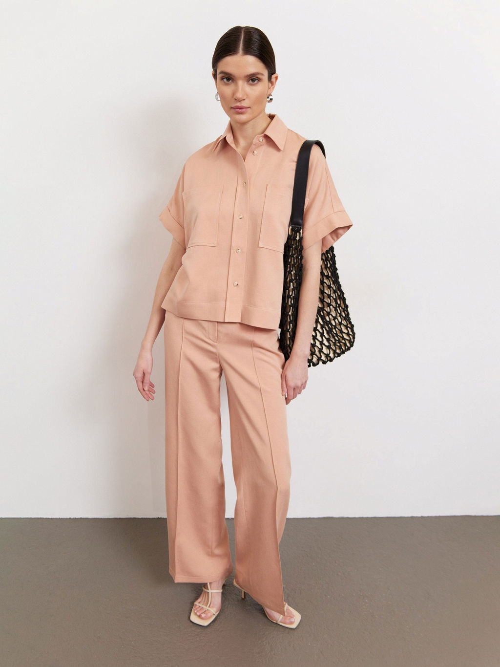 Рубашка с коротким рукавом B2854/luna - Emka фото 2