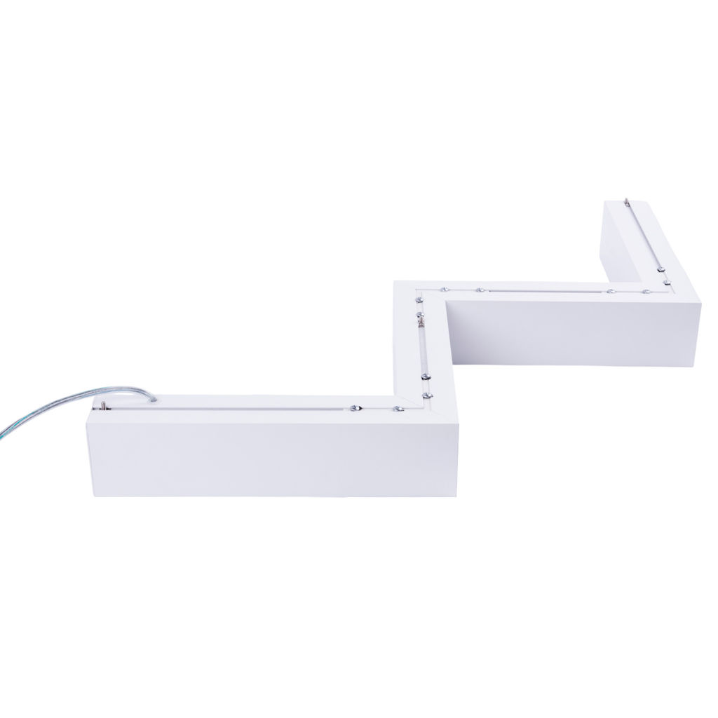ULO-K19A 40W/4000K/Z40-160 IP40 WHITE Светильник линейный светодиодный подвесной. Зигзагообразный, профиль 50х70мм. Белый свет (4000K). 4000Лм. Алюминий. Цвет белый. TM Uniel