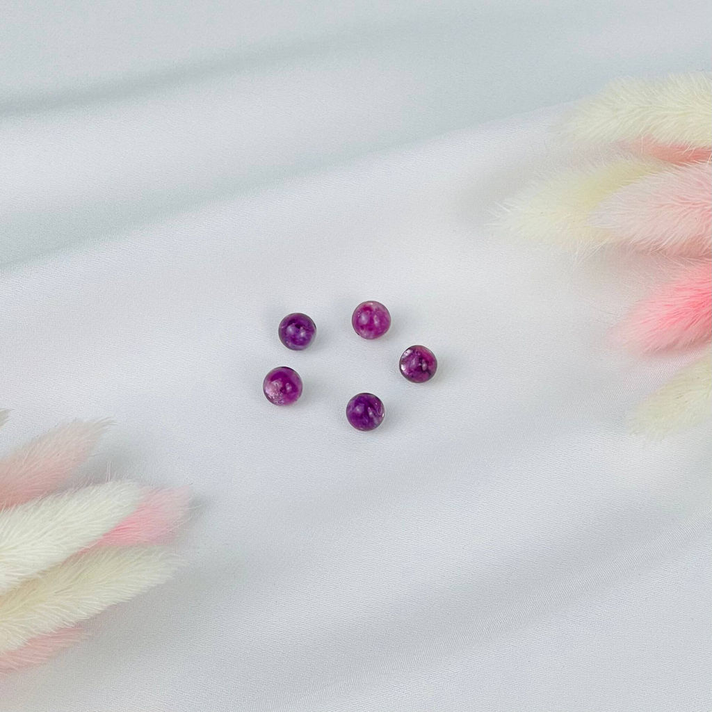 Бусины для украшений из Лепидолита (5 шт)