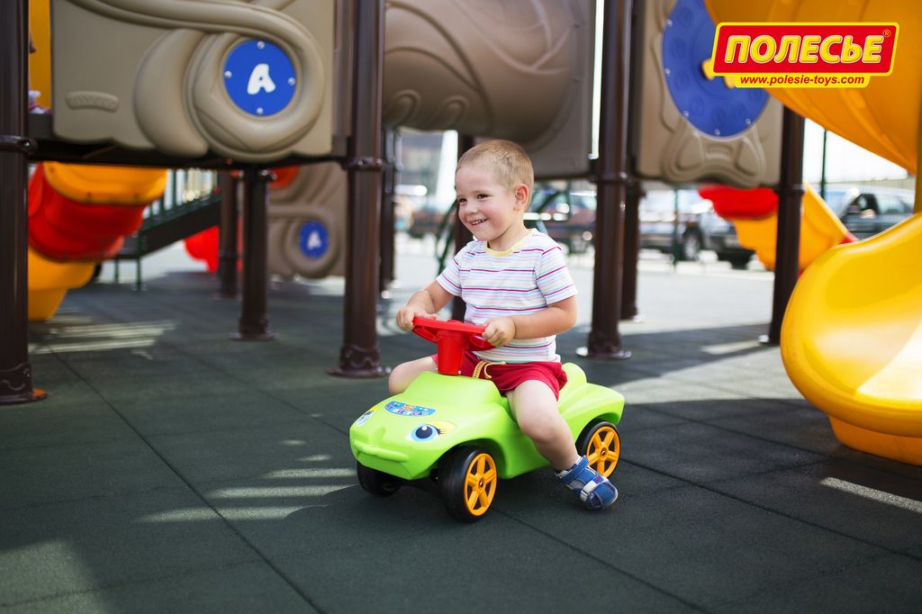 Каталка Мой любимый автомобиль со звуковым сигналом (зелёная) - Полесье фото 9