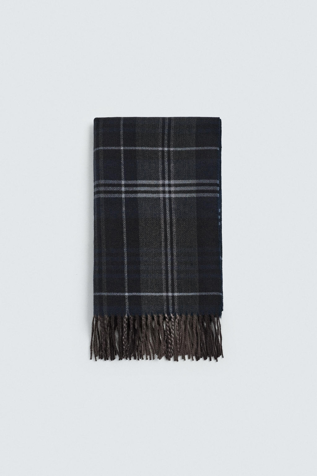 PLAID SCARF WITH FRINGING - Zara фото 2