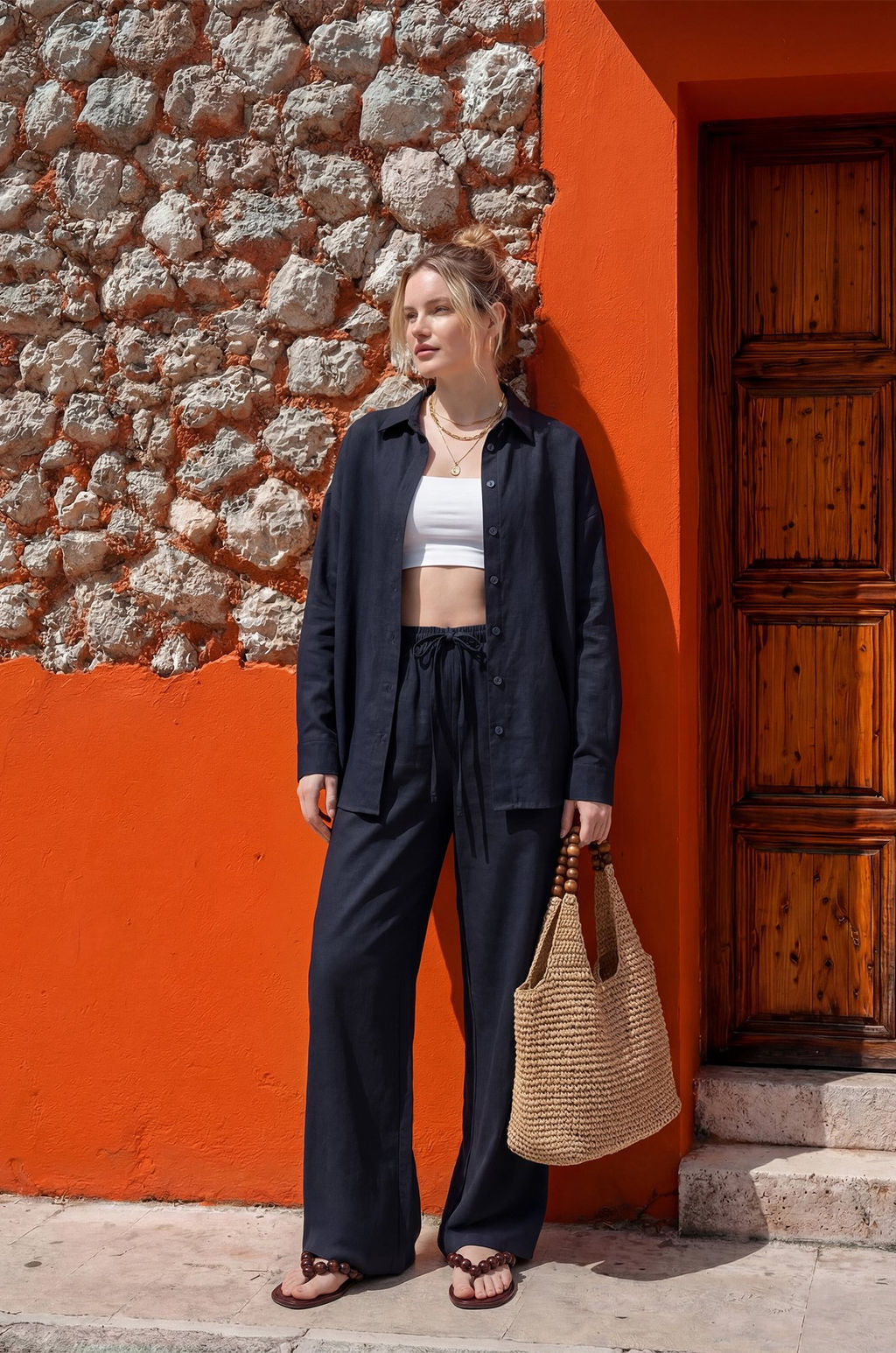 Женская льняная рубашка Happyfox - Happy fox фото 18