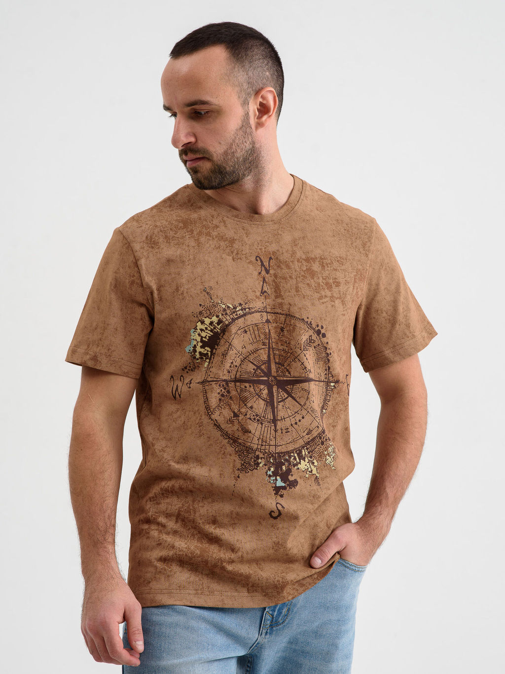 Футболка 100% ХЛОПОК Роза ветров