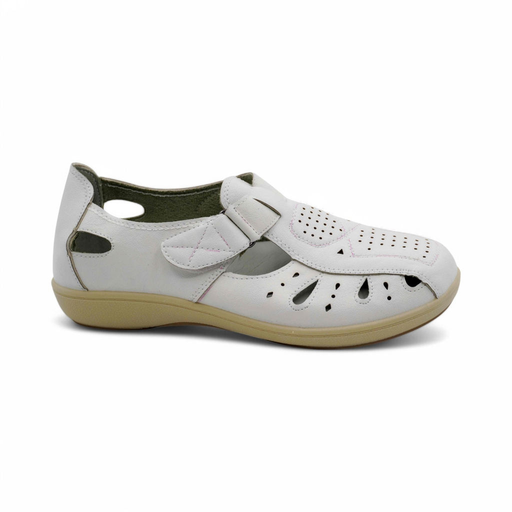 Женские летние туфли N3-9A белые - Sport фото 2
