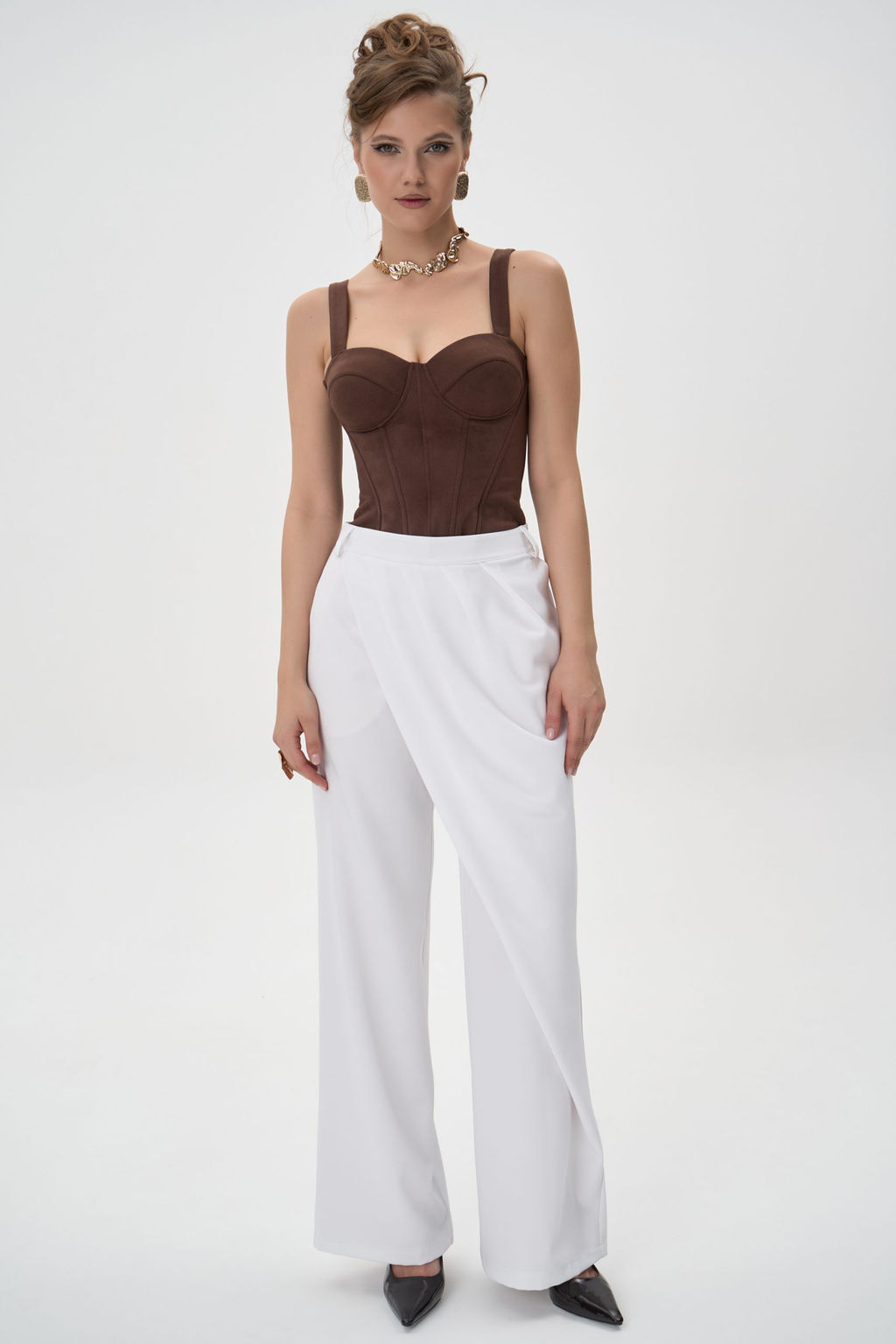 Брюки Шарлиз (белый) - Эльза фото 16