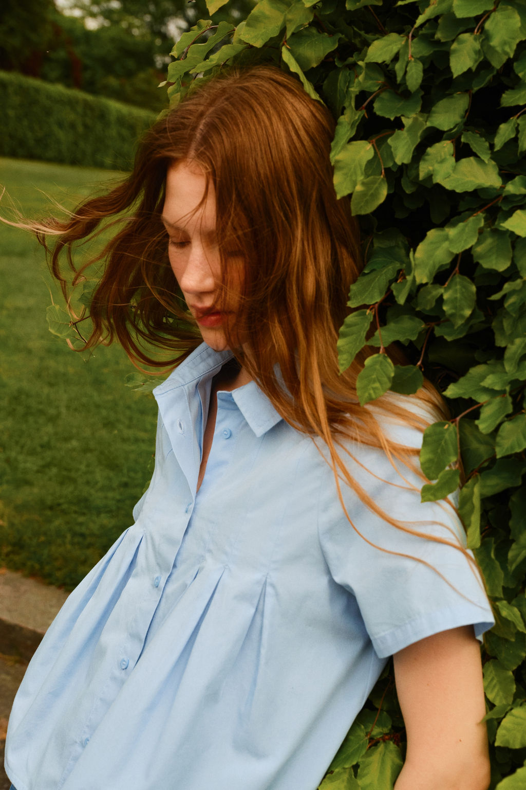 Camisa de popelina con pliegues - H&m фото 6