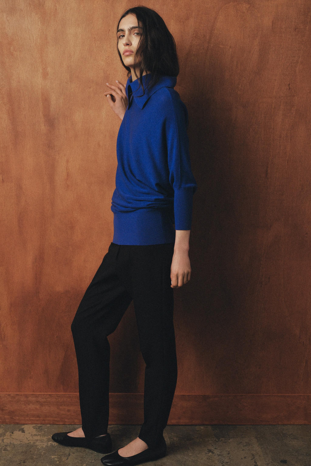 LONG KNIT BATWING SLEEVE JUMPER - Zara фото 3