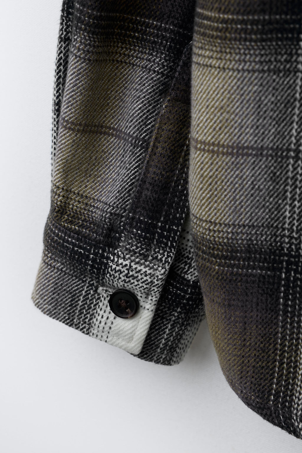 CHECK OVERSHIRT WITH DETACHABLE FLEECE HOODIE - Zara фото 6