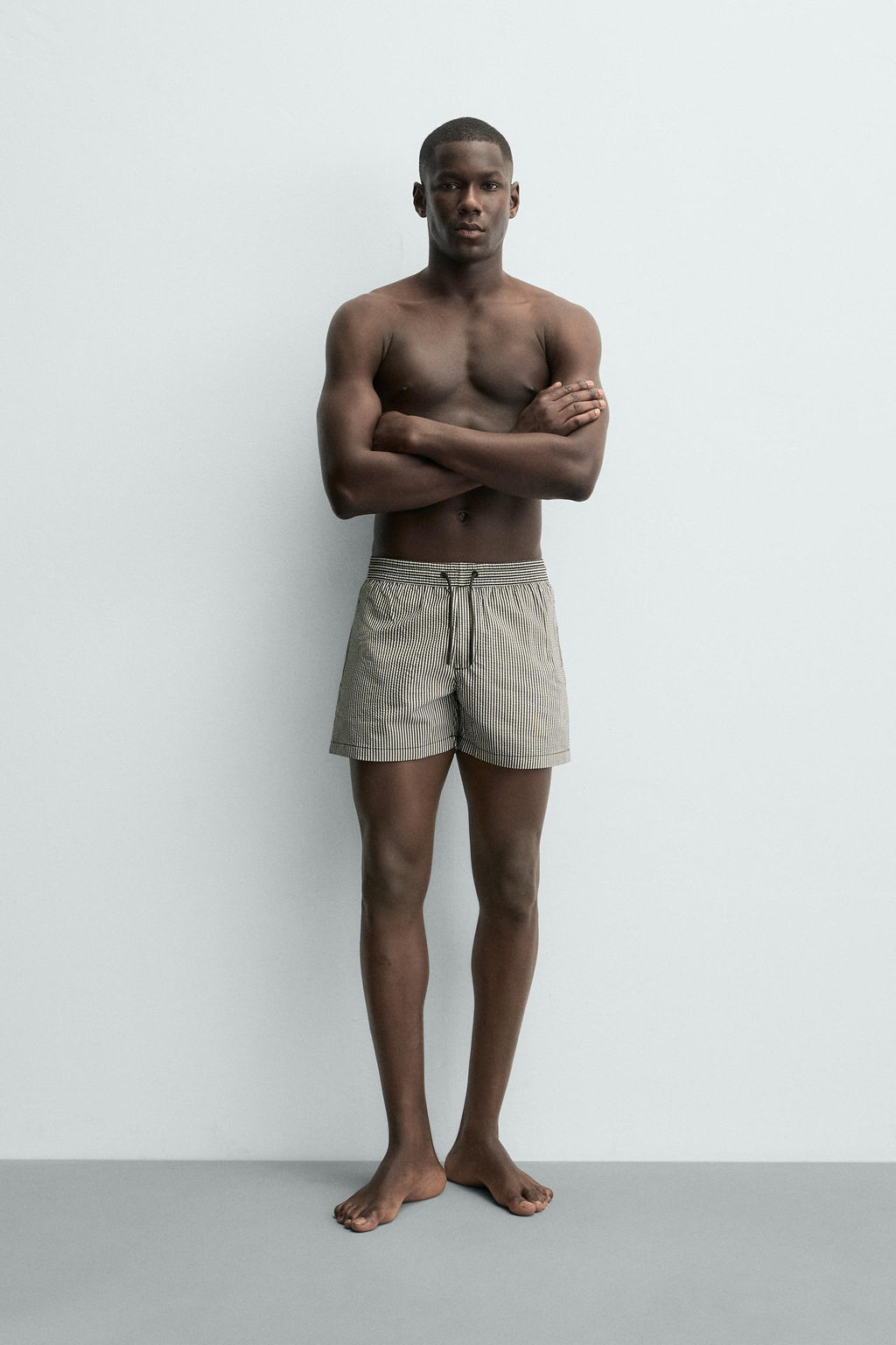 MEDIUM SEERSUCKER SWIMMING TRUNKS