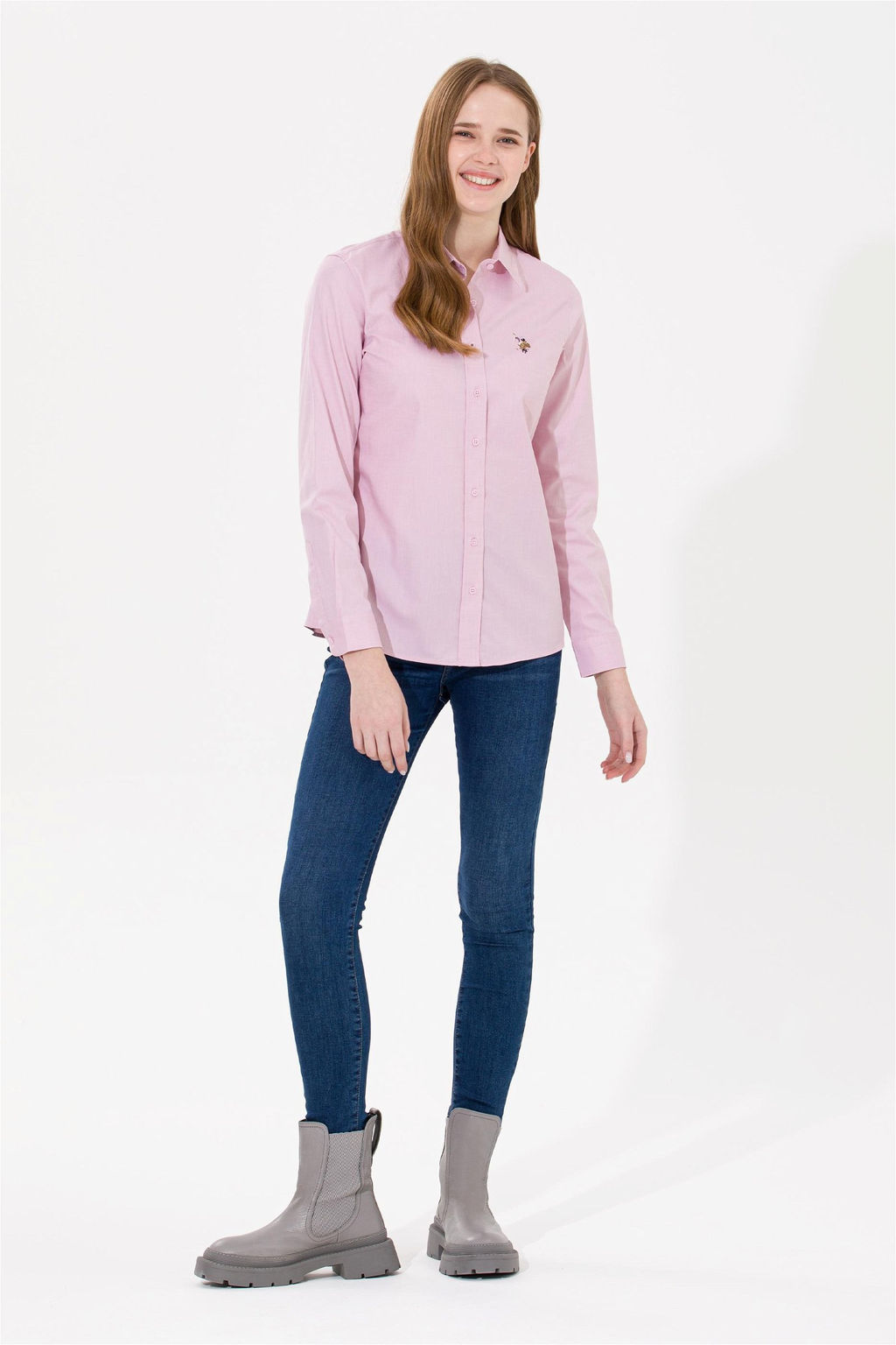 Женская базовая рубашка с длинным рукавом Magnolia - U.s. polo assn фото 3