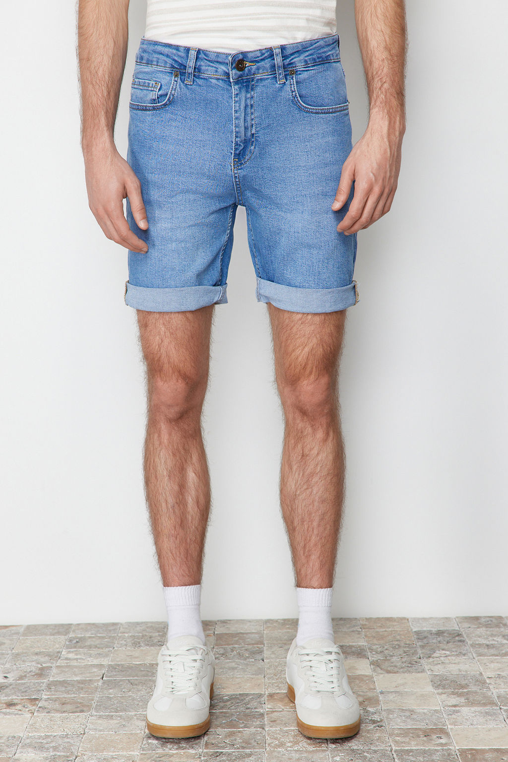 Mavi Skinny Fit Denim Kot Sort TMNSS21SR0486