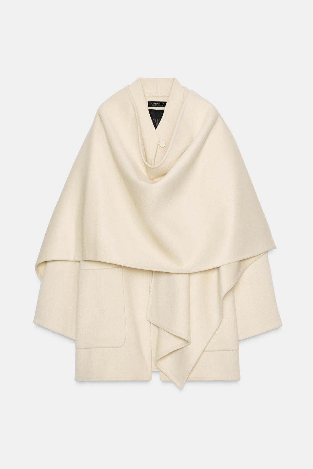 WOOL BLEND CAPE COAT ZW COLLECTION - Zara фото 5