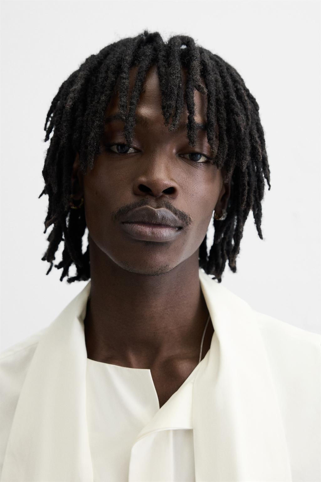 RELAXED FIT TIE-NECK SHIRT - Zara фото 5