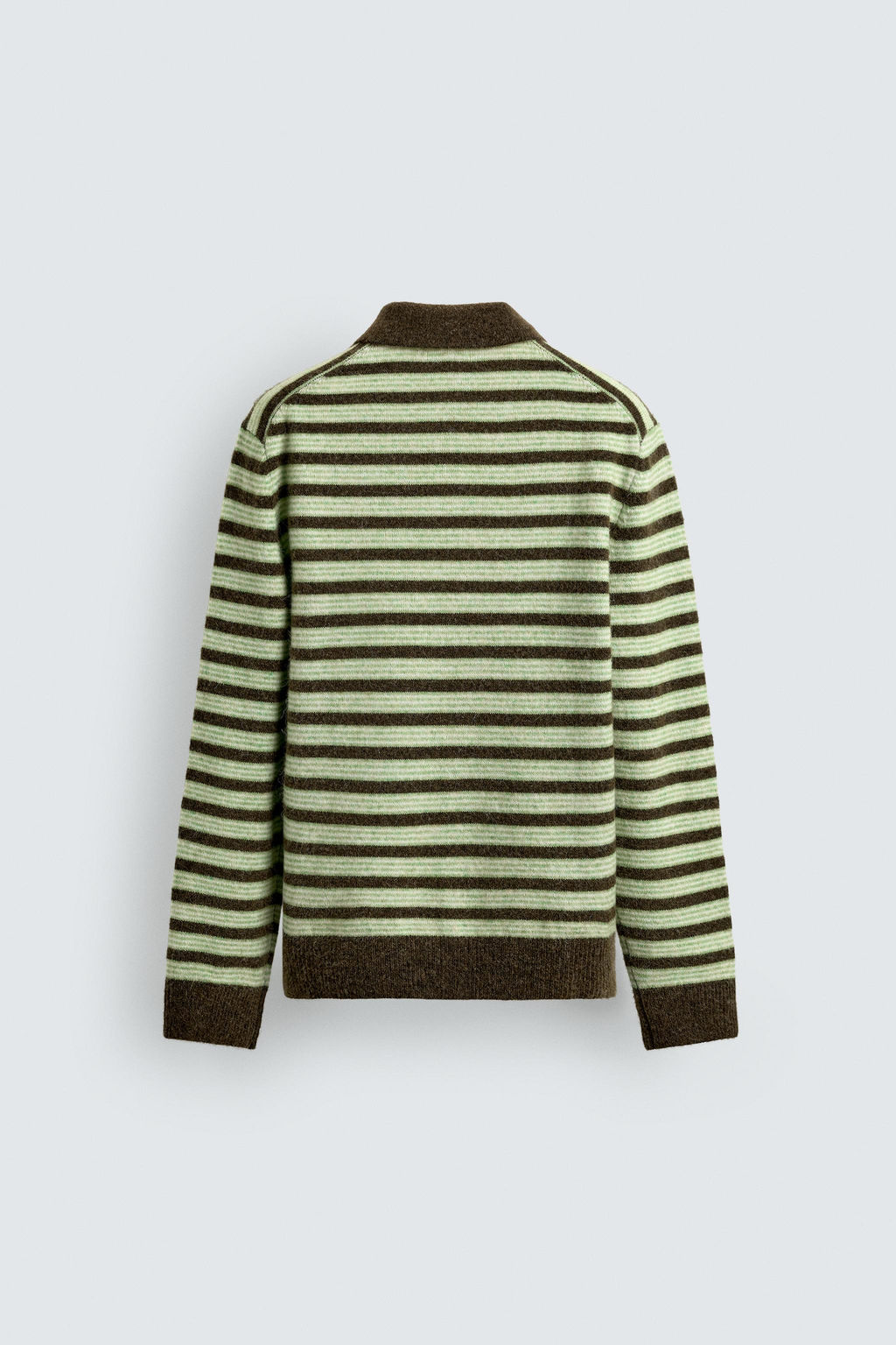 STRIPED KNIT POLO SHIRT - Zara фото 8