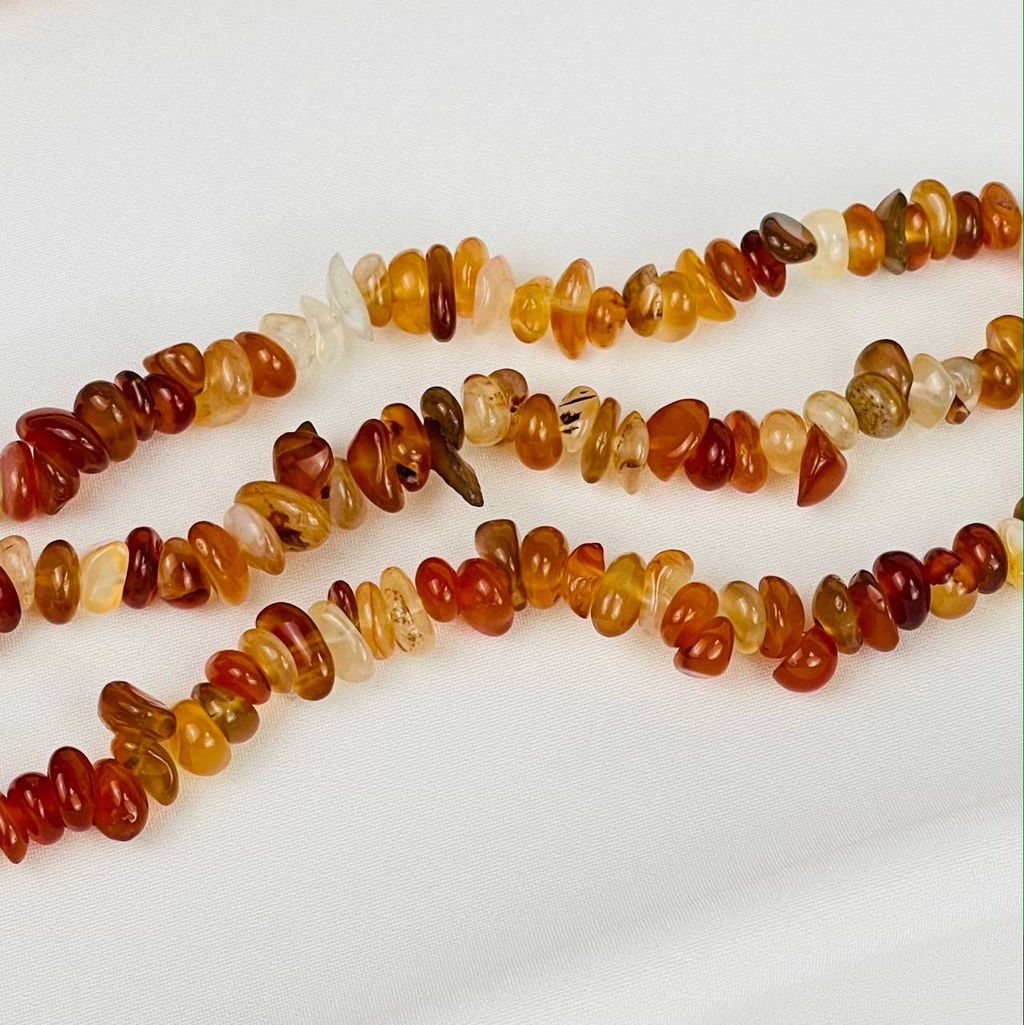 Бусины для украшений из Сердолика крошка 40 см