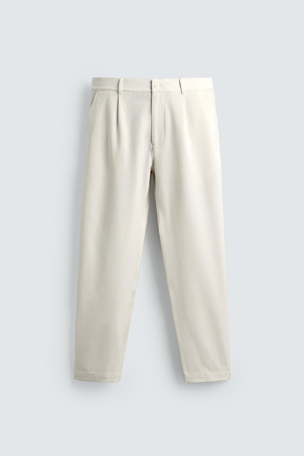 PANTAL?N STRAIGHT FIT CONFORT / Blanco roto - Zara фото 7