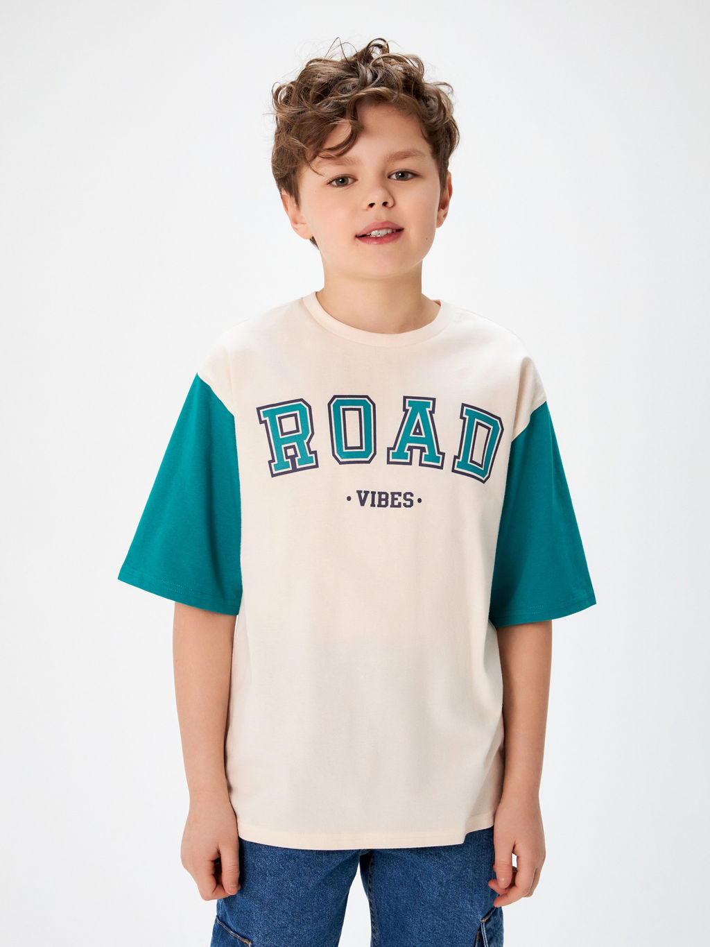 ACOOLA / Футболка детская для мальчиков Bullhead бежевый  фото 4