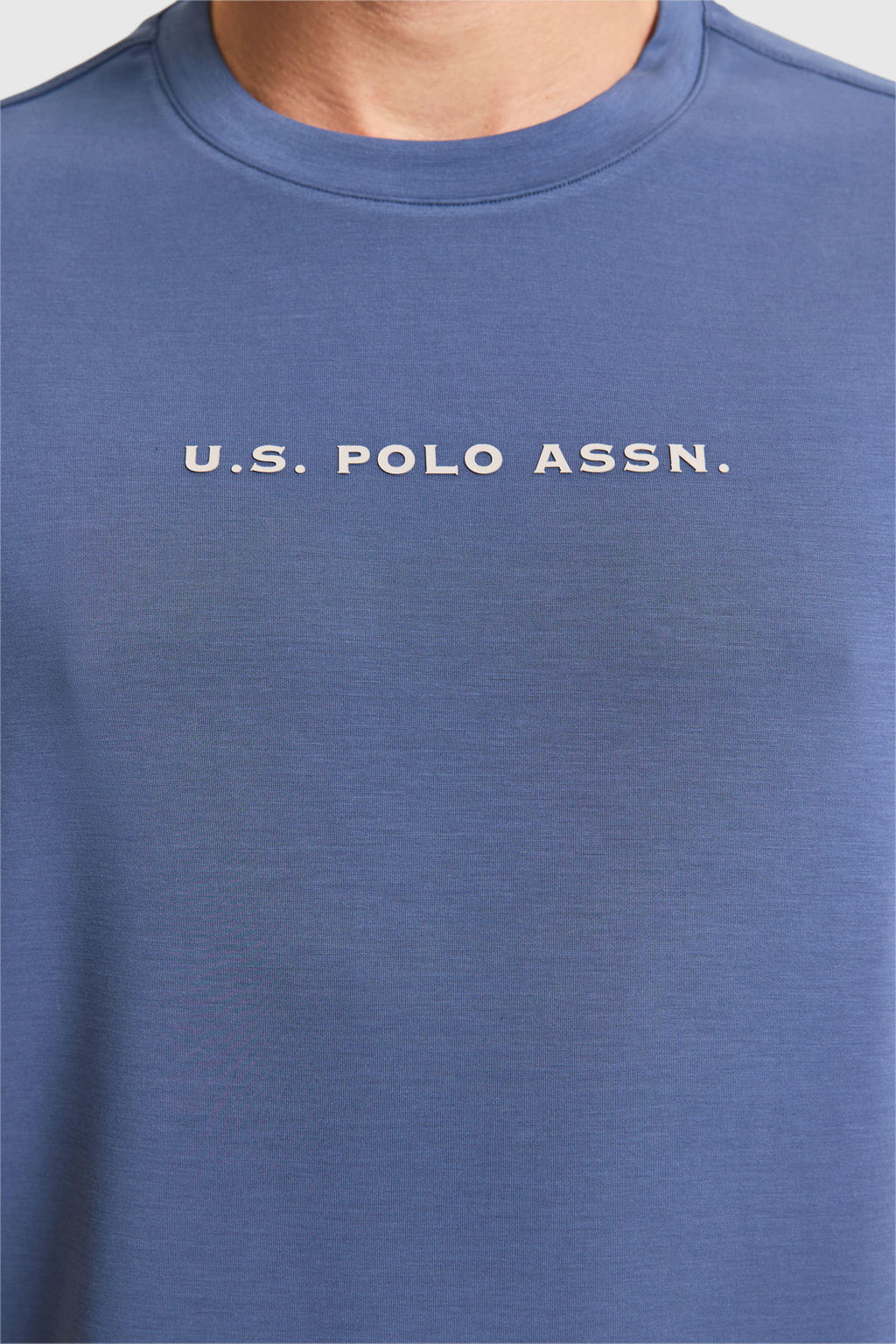 Erkek _ndigo Oversize Bisiklet Yaka Ti__rt - U.s. polo assn фото 6