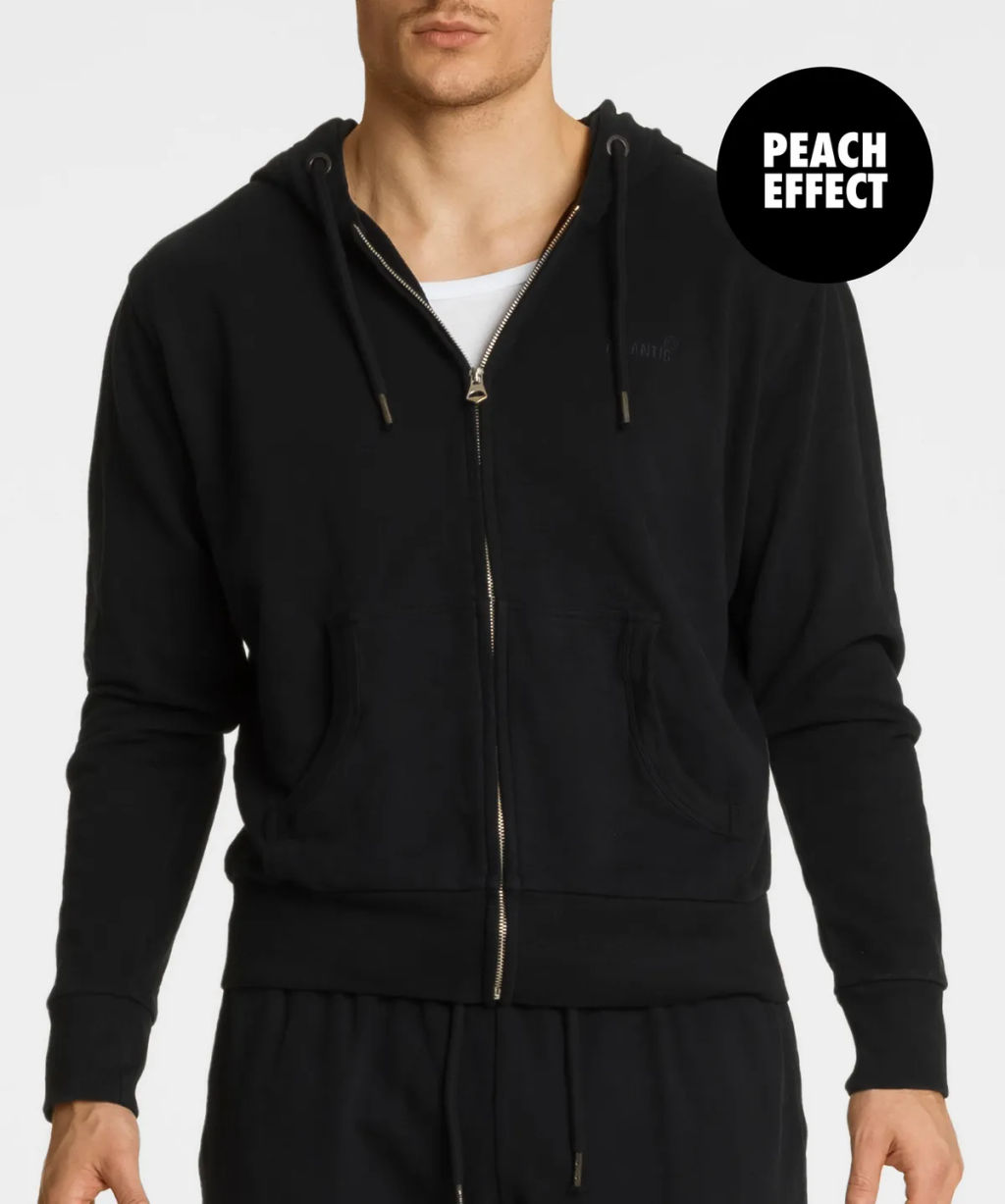 ATLANTIC HMT-001 Толстовка с капюшоном Label черный  фото 2