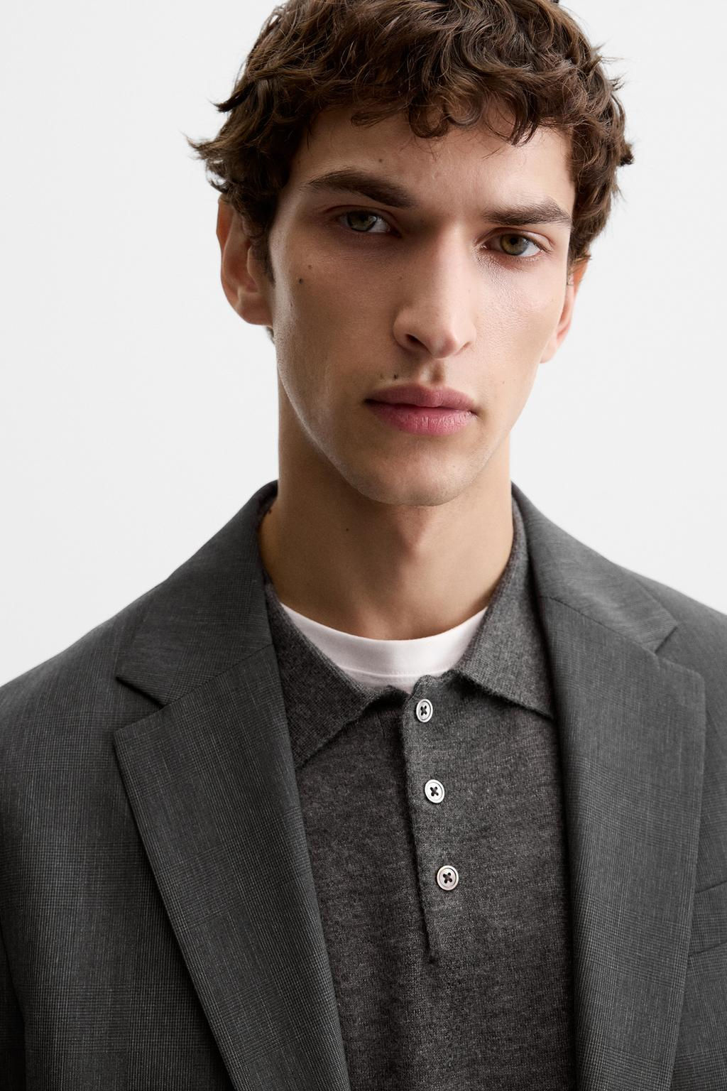 CHECKED SUIT BLAZER - Zara фото 5