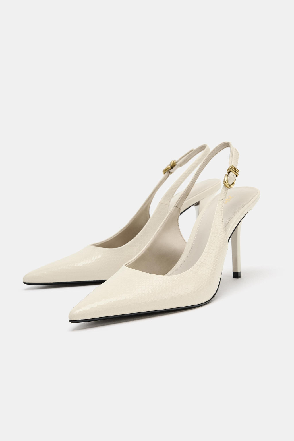 ZAPATO DESTALONADO RELIEVE / Blanco Crudo - Zara фото 5