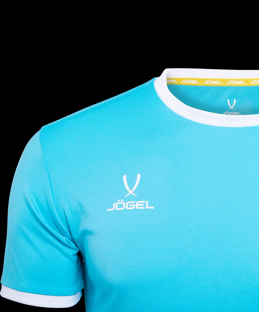 Футболка футбольная JOGEL CAMP Origin, бирюзовый/белый