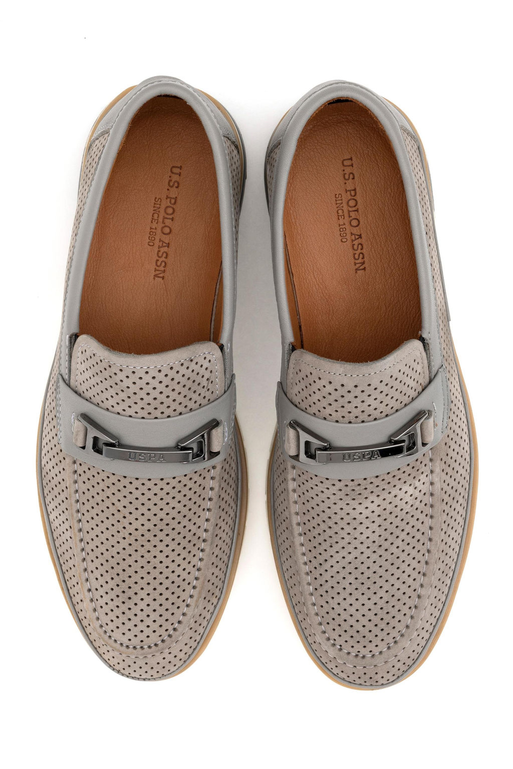 Мужская серая повседневная неожиданная скидка в корзине - U.s. polo assn фото 6