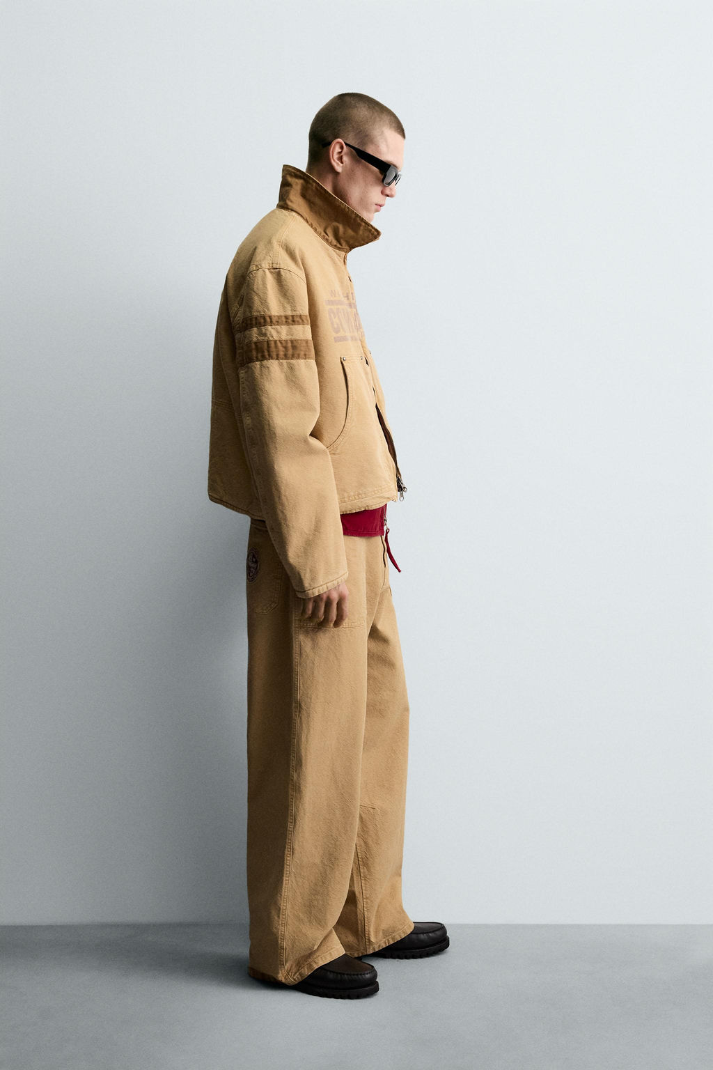 WASHED NFL WASHINGTON COMMANDERS EMBROIDERED PATCH JACKET - Zara фото 3