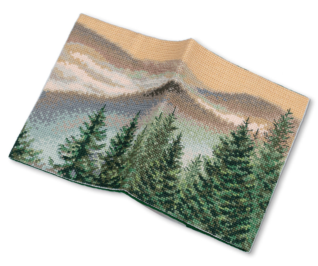 Набор для вышивания PANNA OP-7395 Обложка для паспорта. Горы 20 х 13.5 см