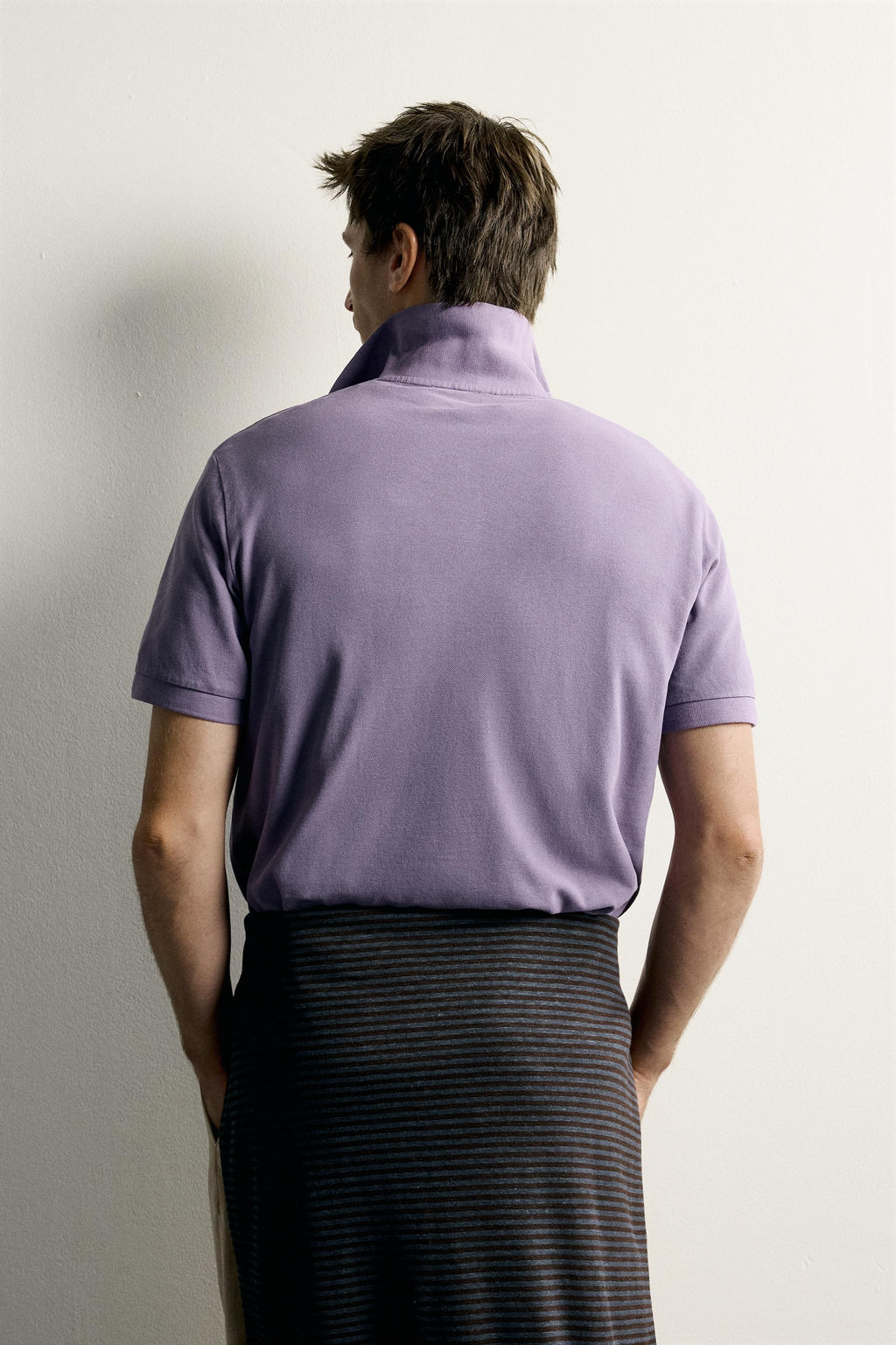 POLO PIQU? REGULAR FIT LAVADO / Violeta - Zara фото 3