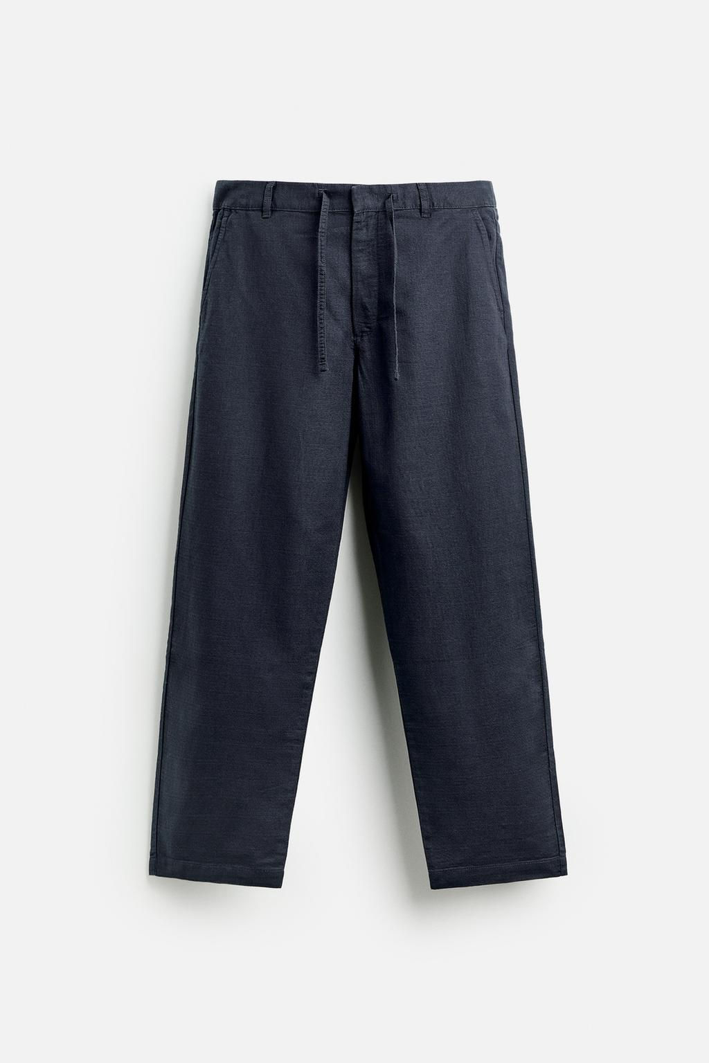 COTTON - LINEN TROUSERS - Zara фото 7