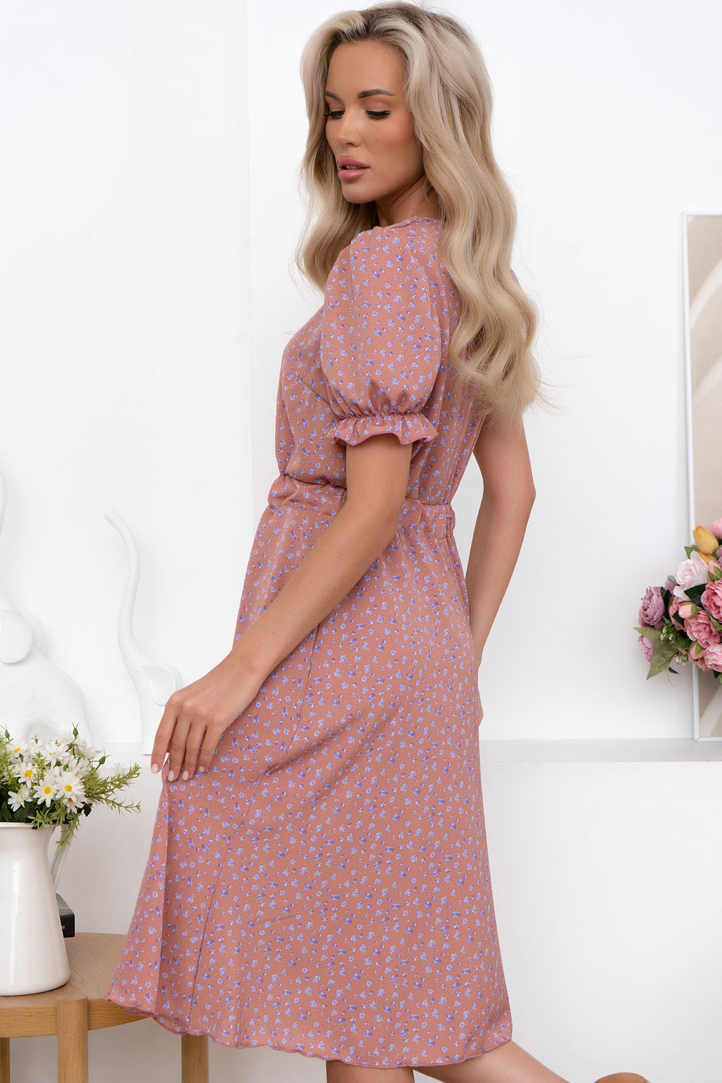 Платье Open Style 6828 розовый
