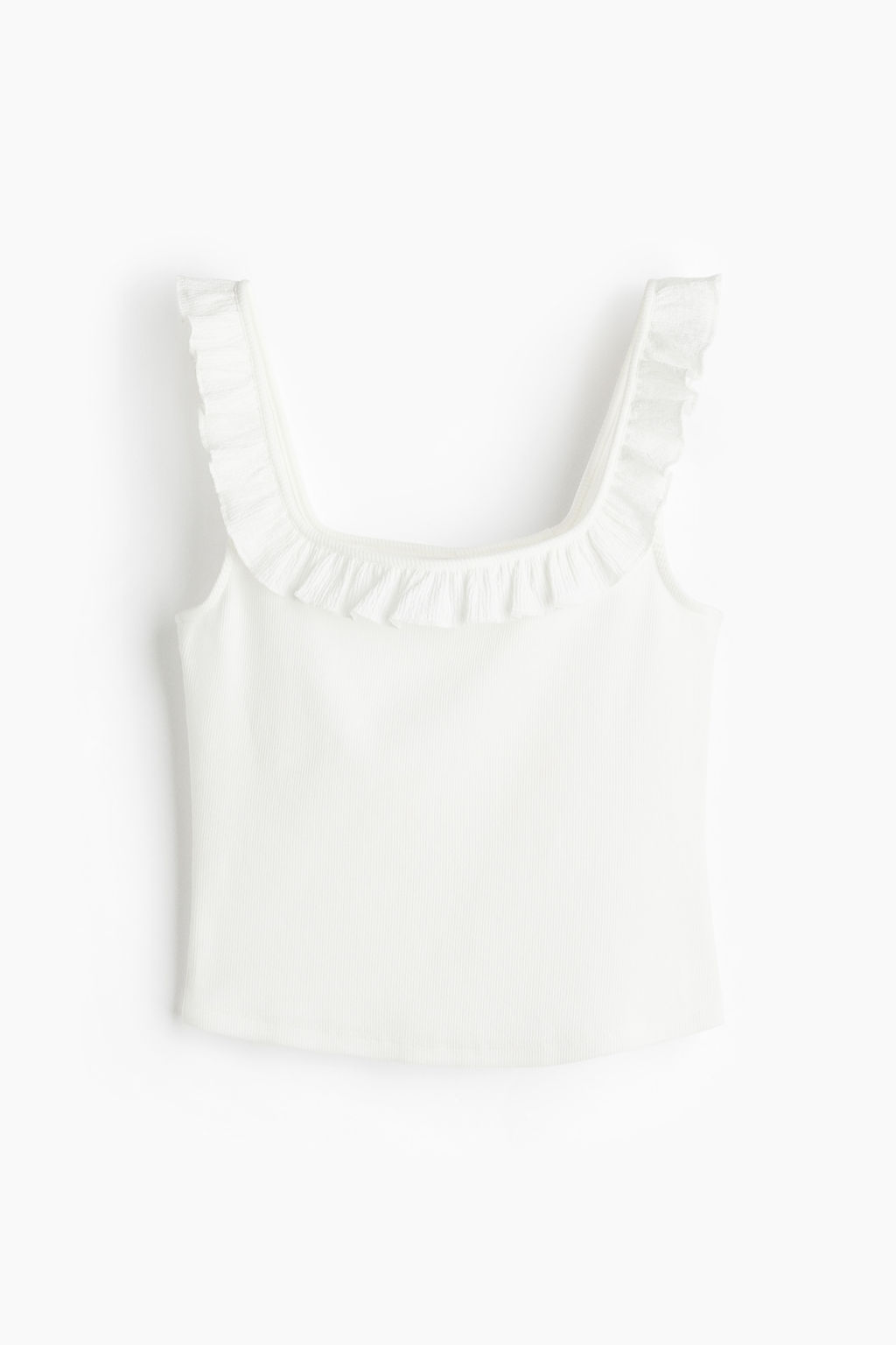 Top con ribete de volantes - H&m фото 2
