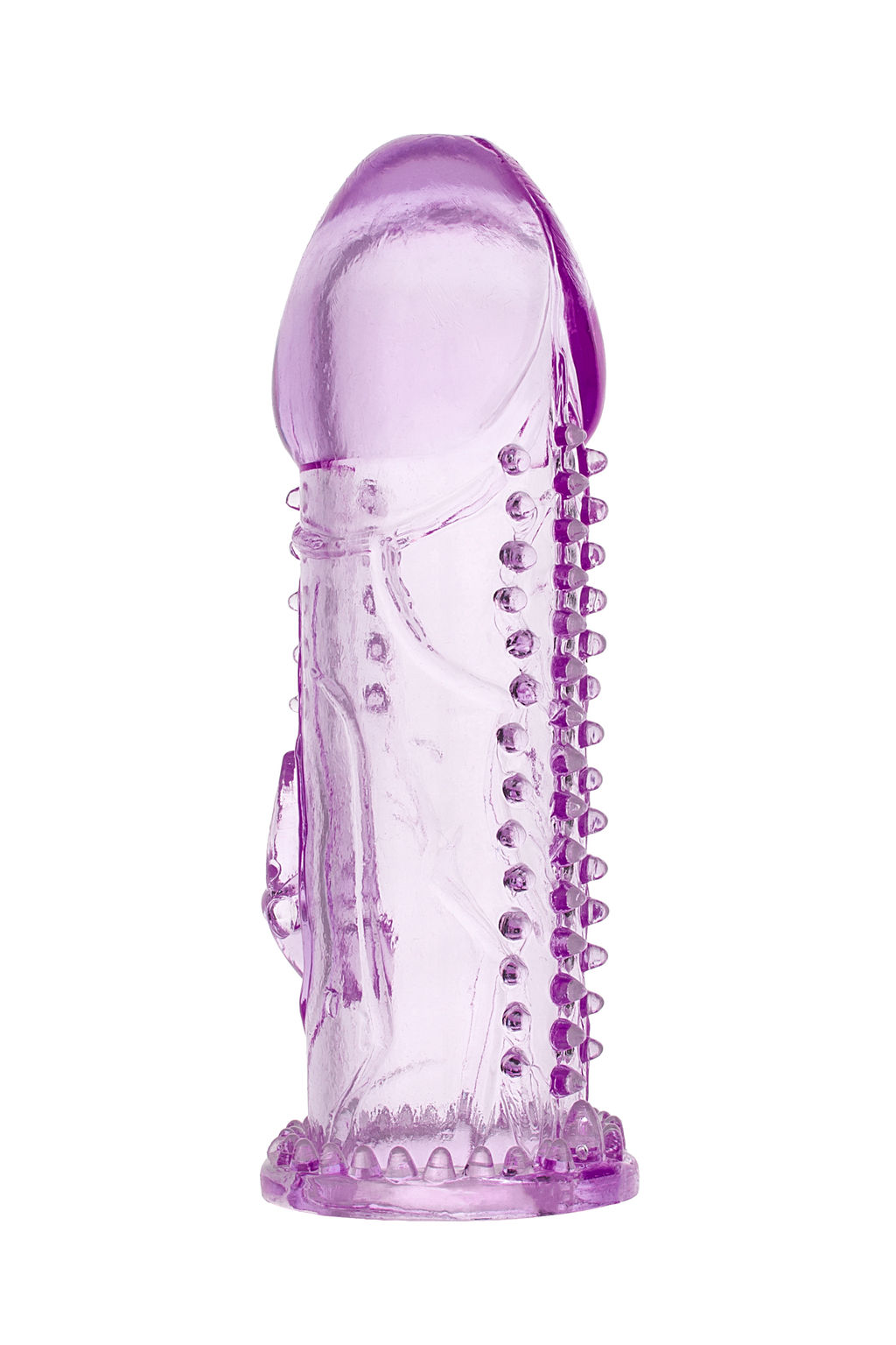 Насадка на пенис TOYFA, TPE, фиолетовая, 13,5 см  фото 2