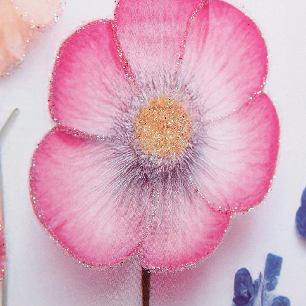 Пакет подарочный "Восковые цветочки" 41.5*30*12 см