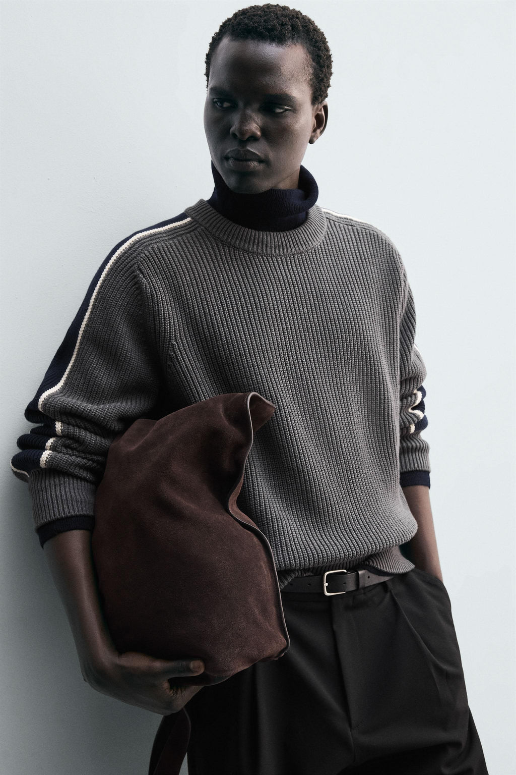 COLOUR BLOCK STRIPED SWEATER - Zara фото 5