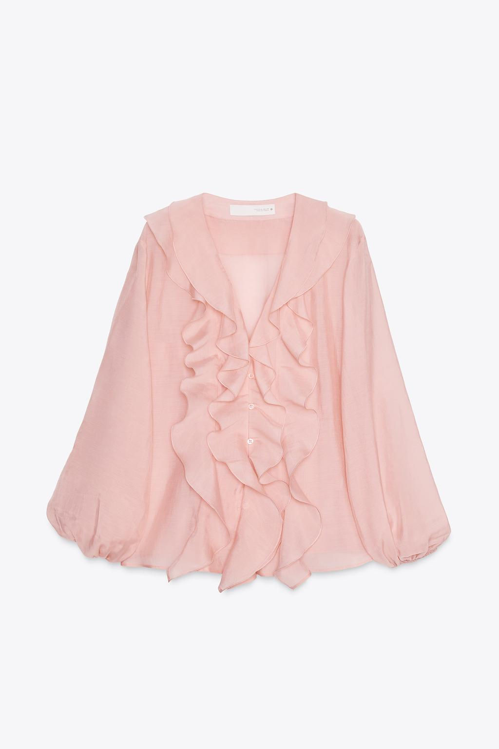 ZW COLLECTION RUFFLED SHIRT - Zara фото 19