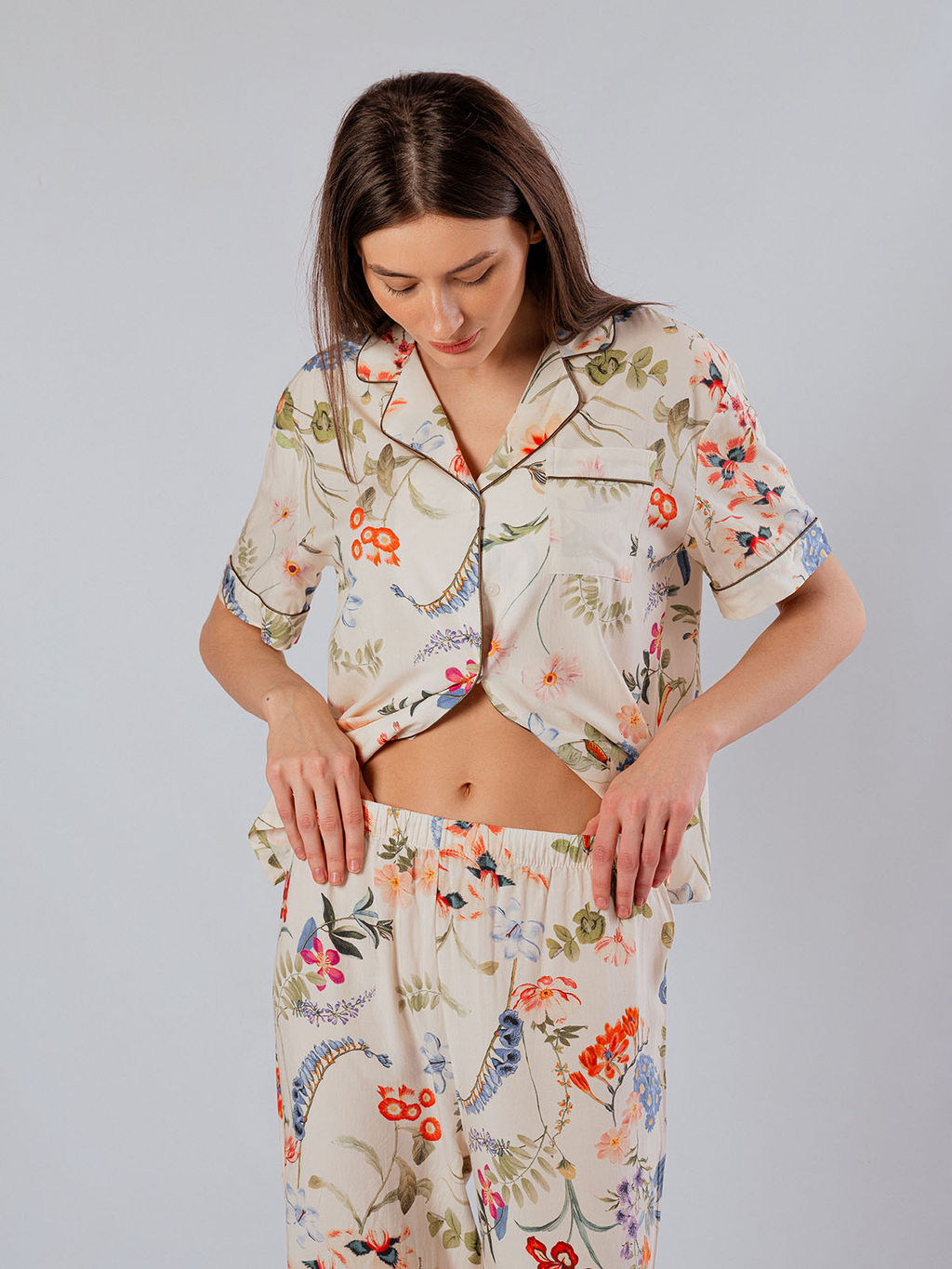 Пижама домашняя Indefini вискоза с тенселем  фото 5